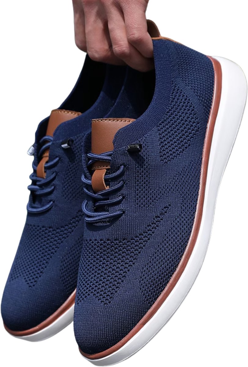 Currero Schoenen Heren Sneakers Comfortabel Wandelschoenen Casual Volwassenen 42.5 Koningsblauw