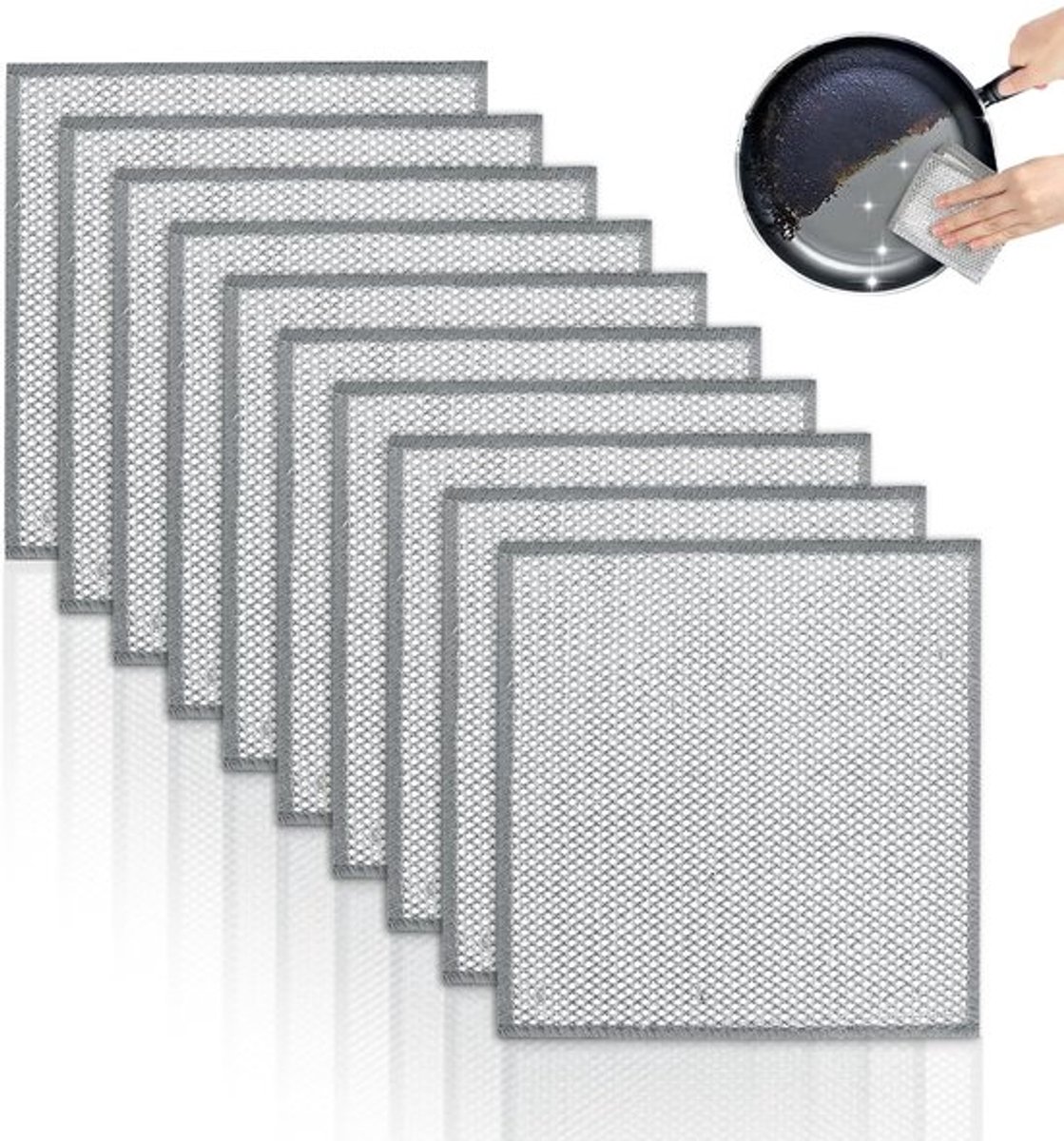 Vaatdoek 10 Stuks - Multifunctioneel - Herbruikbaar - Pluisvrij - Niet-kras - Keuken Schoonmaakdoeken - Schoonmaakdoek