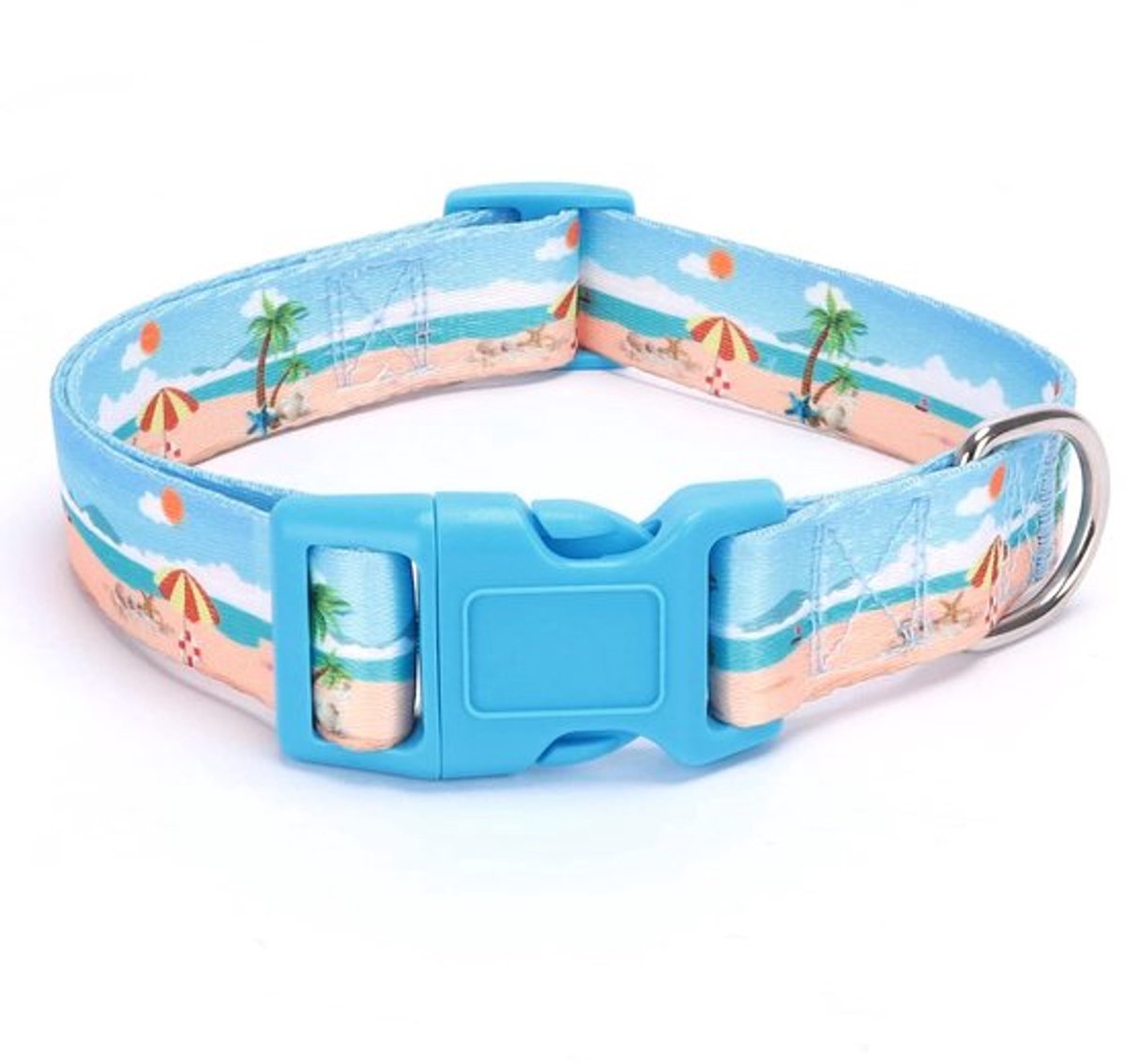 Hondenhalsband Verstelbaar - Zachte Puppyhalsband - Snelsluiting - Geschikt voor Kleine/Middelgrote/Grote Honden - Kraagmaat S/M/L - 1,5/2,5 cm Breedte - Hondentuig