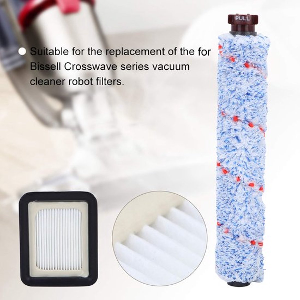 Rolborstel Eenvoudige Installatie - Vervangend Onderdeel - Geschikt voor Crosswave 1785 - Filter - ABS Materiaal - 255 mm Lengte - Stofzuigeraccessoires
