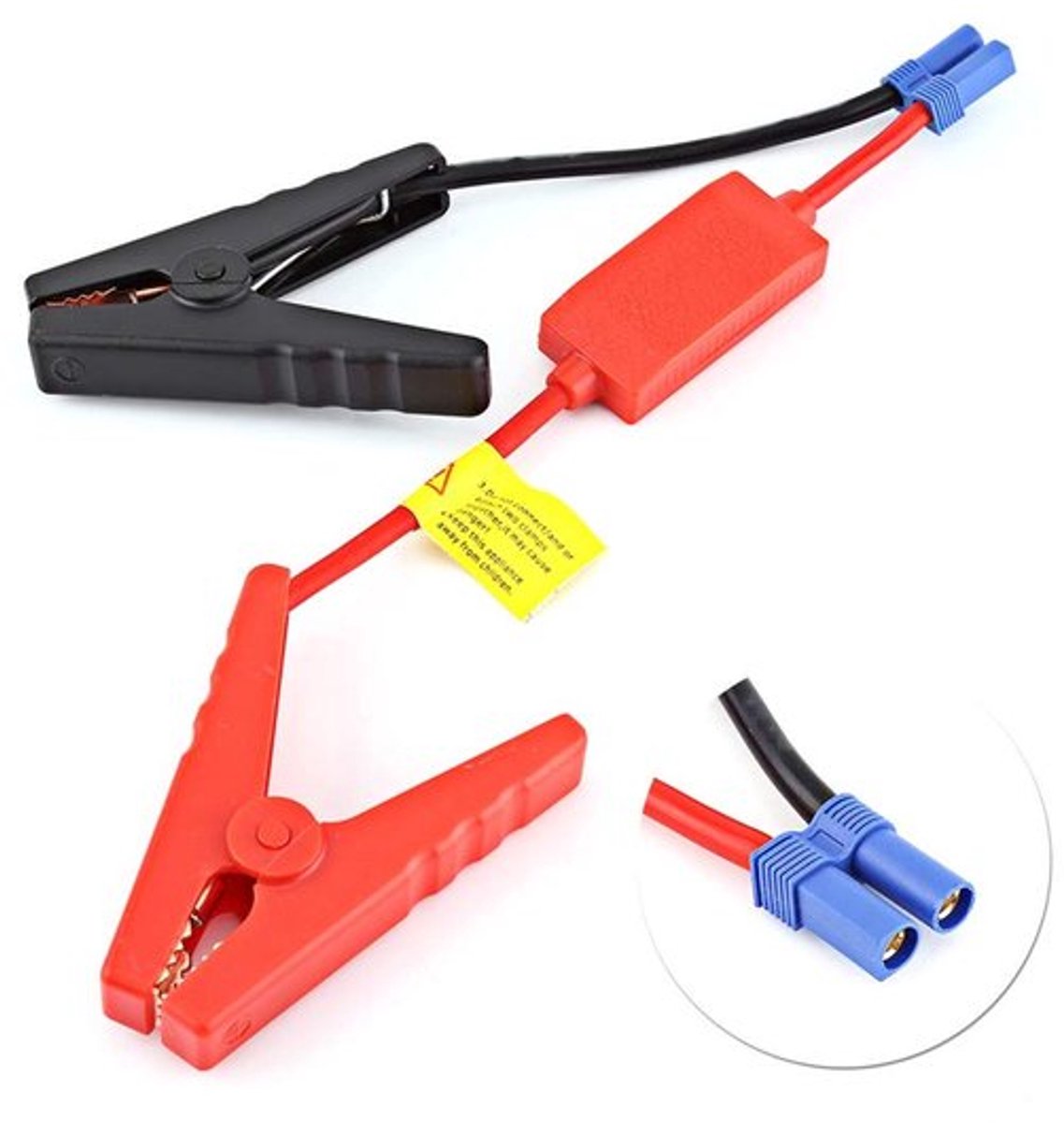 Boosterkabel met Krokodillenklem - Startkabels - Voorkomt Omgekeerde Lading - Auto-accuverbinding - 30V/160A - Eenvoudig te Installeren - Startkabel