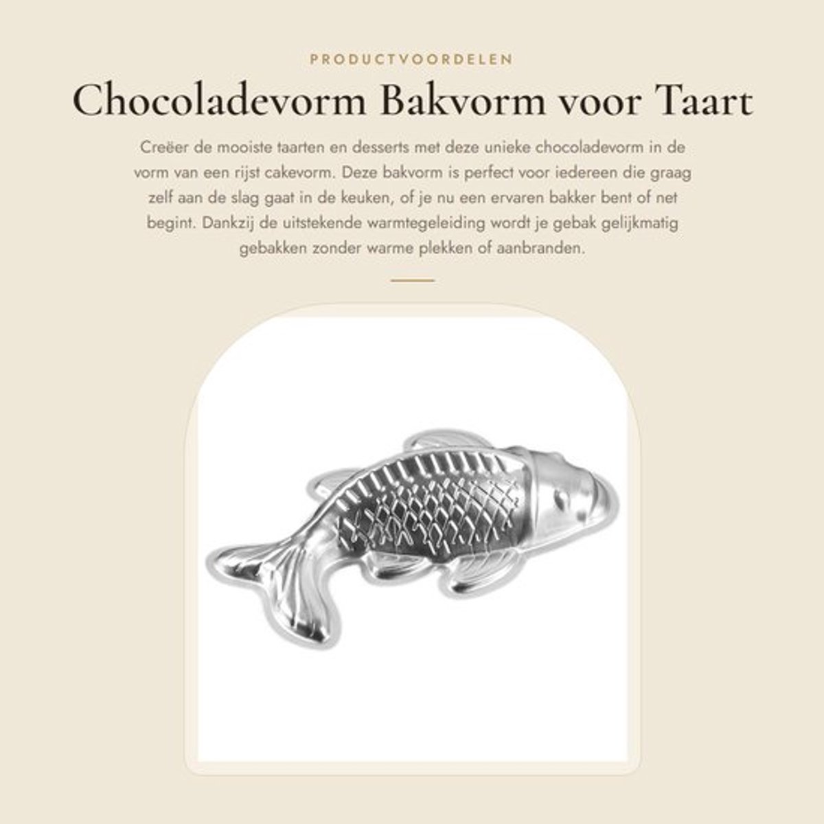 Chocoladevorm Antiaanbaklaag - Bakvorm Aluminium - Taartvorm - Compact Formaat - Lichtgewicht - Gelijkmatig Bakken