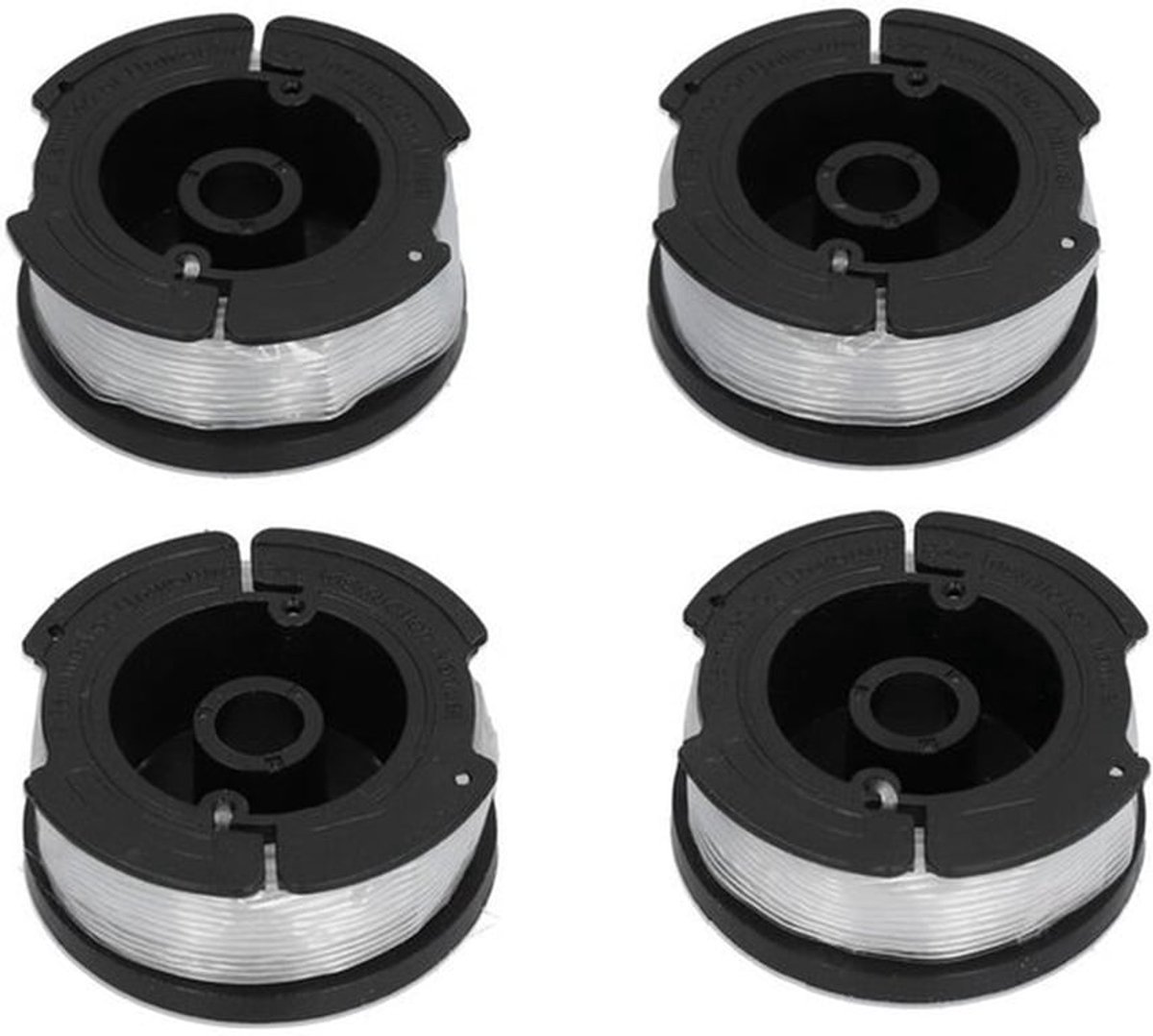 4-delige vervangingsspoelset geschikt voor grasmaaiers, 9 geschikt voorer, 0,65 mm, geschikt voor model QL55.