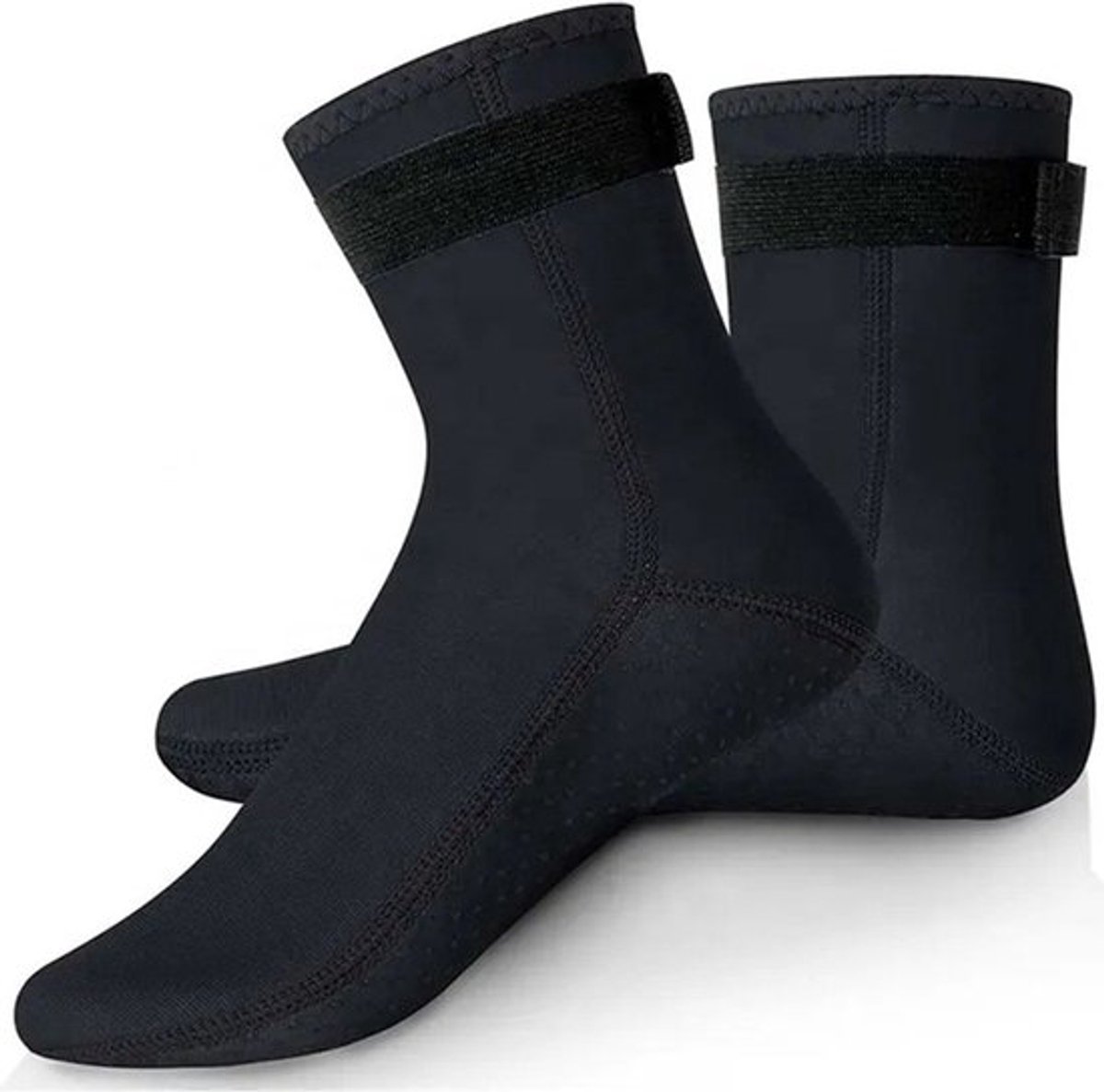 3 mm duiksokken, warme zwemsokken, sokken voor diepduiken en snorkelen, waterdicht materiaal, lange, antislip, slijtvaste strandsokken, maat L