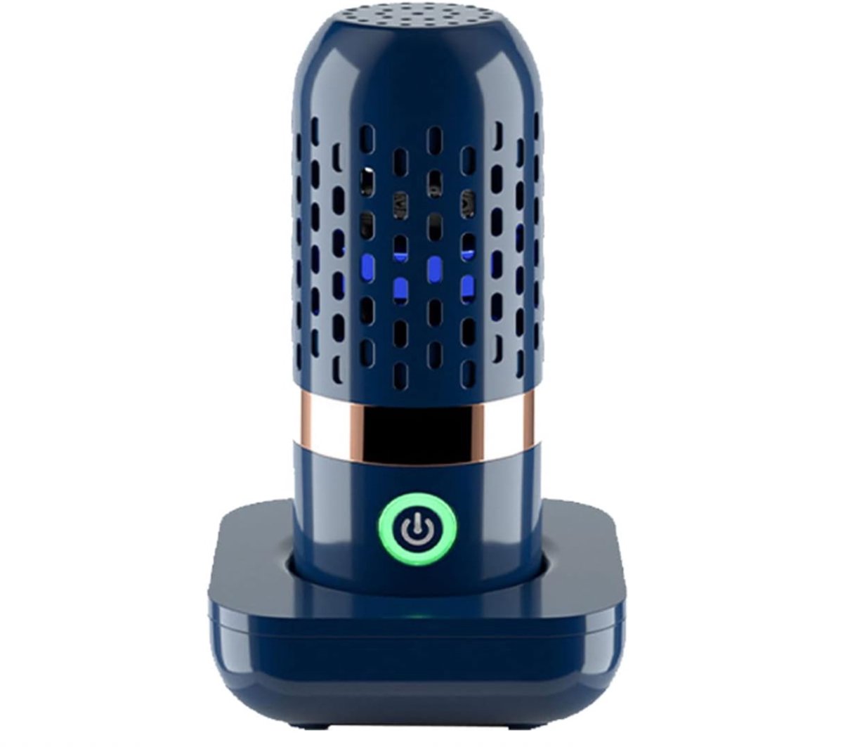 Draadloze draagbare wasmachine voor fruit en groenten – voedselzuiveringsapparaat voor thuis – donkerblauw.
