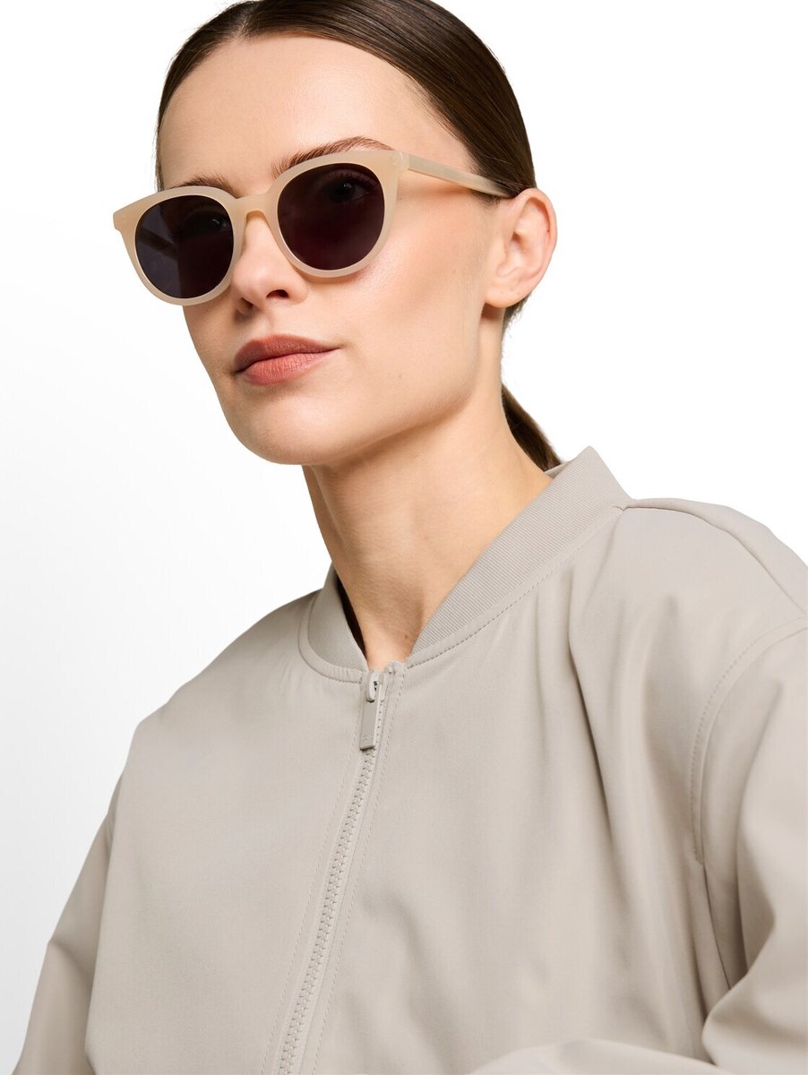 Tom Tailor - Vrouwelijke zonnebril van Acetate Renew UV400 - Maat ONESIZE - yellow / white / beige
