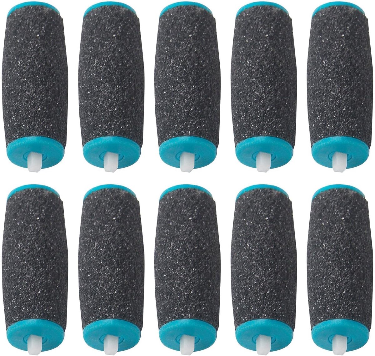 SnelShoppen - 10 Vervangrollen voor Eeltverwijderaar, Extra Grof, Efficiënte Voetverzorging, Geschikt voor Scholl Velvet Smooth, Blauw, Pedicure Acces