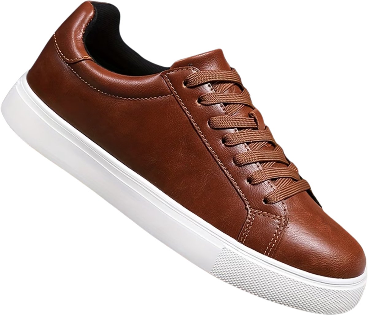 Currero Schoenen Heren Sneakers Comfortabel Wandelschoenen Casual Volwassenen Mokkabruin 46