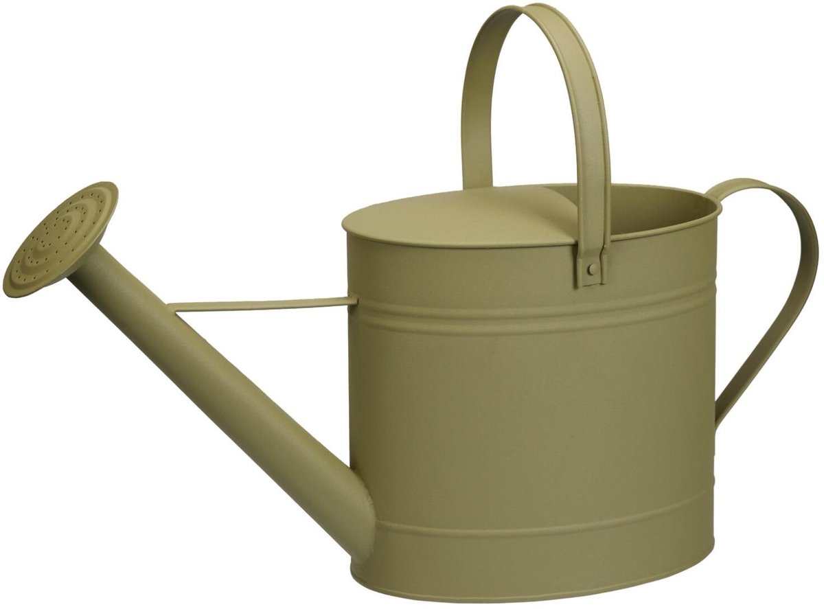 Pro Garden plantengieter Hortus - metaal - groen - 7500 ml - 59 x 18 x 28 cm - tuin - balkon