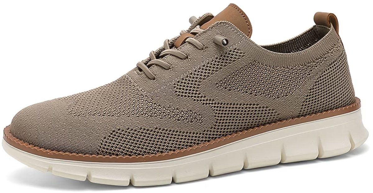Currero Schoenen Heren Sneakers Comfortabel Wandelschoenen Casual Volwassenen 47 Creme