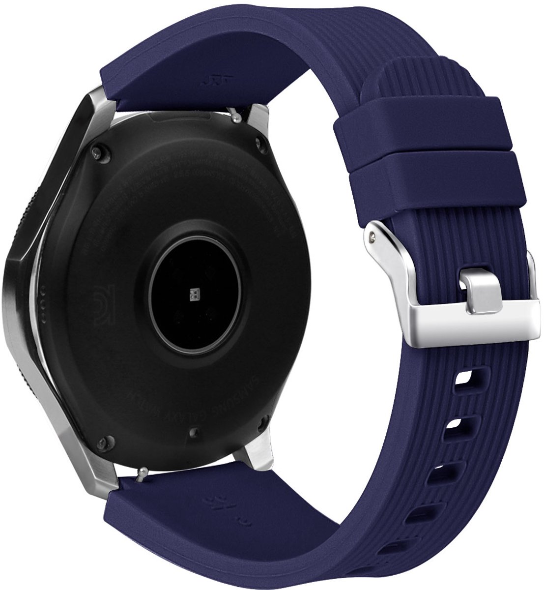 Samsung Galaxy Watch 46 mm band zacht siliconen vervangende band blauw (L)