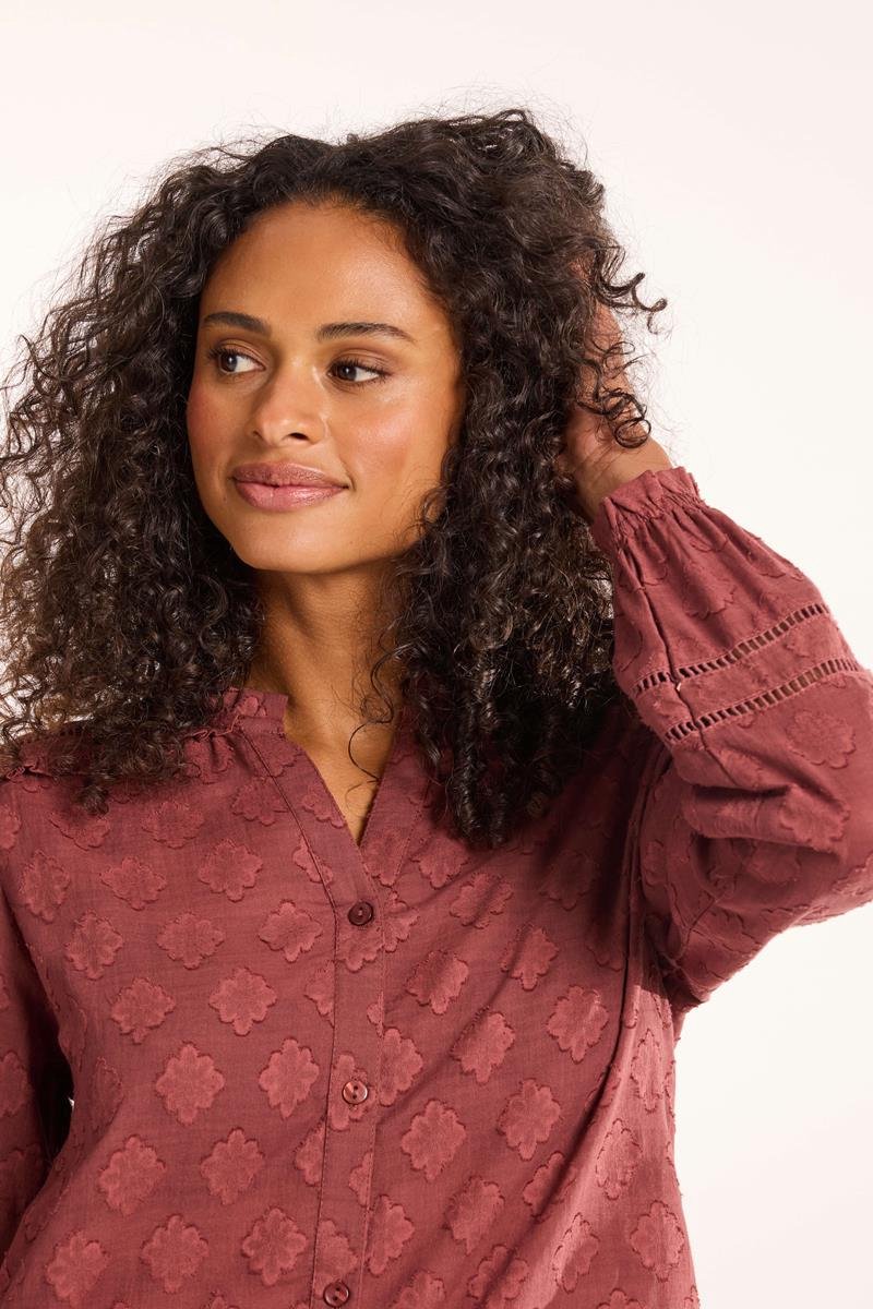 DIDI Dames Blouse Esmee Hot chocolate maat 42