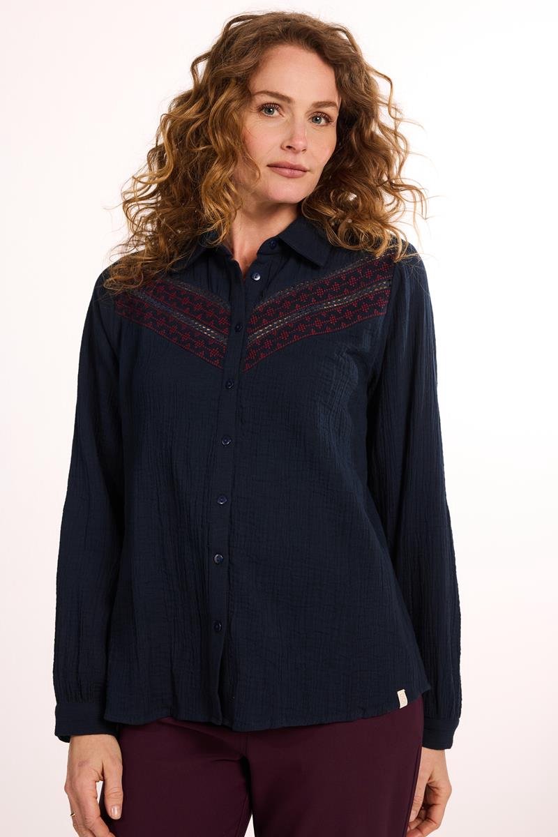 DIDI Dames Blouse Freja Dark blue maat 36