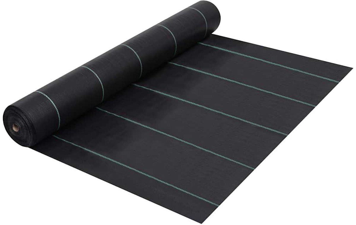 vidaXL - Worteldoek - 1x200 - m - PP - zwart