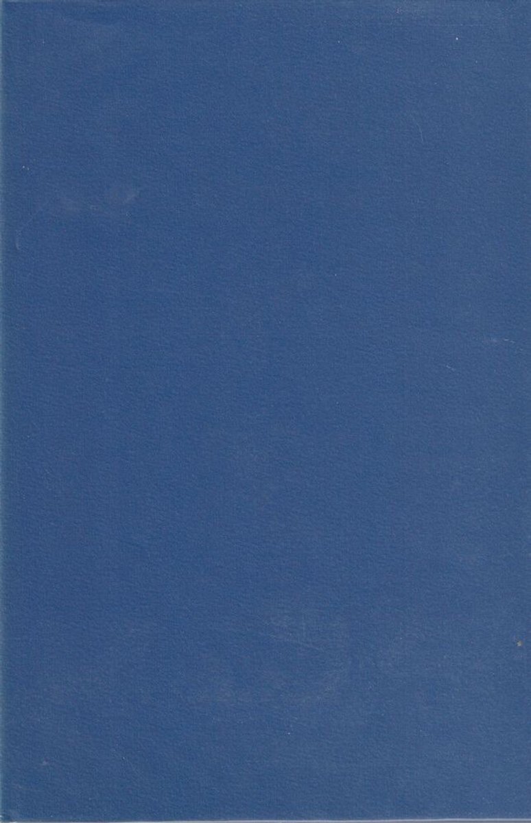 Blauw, effen boek.
