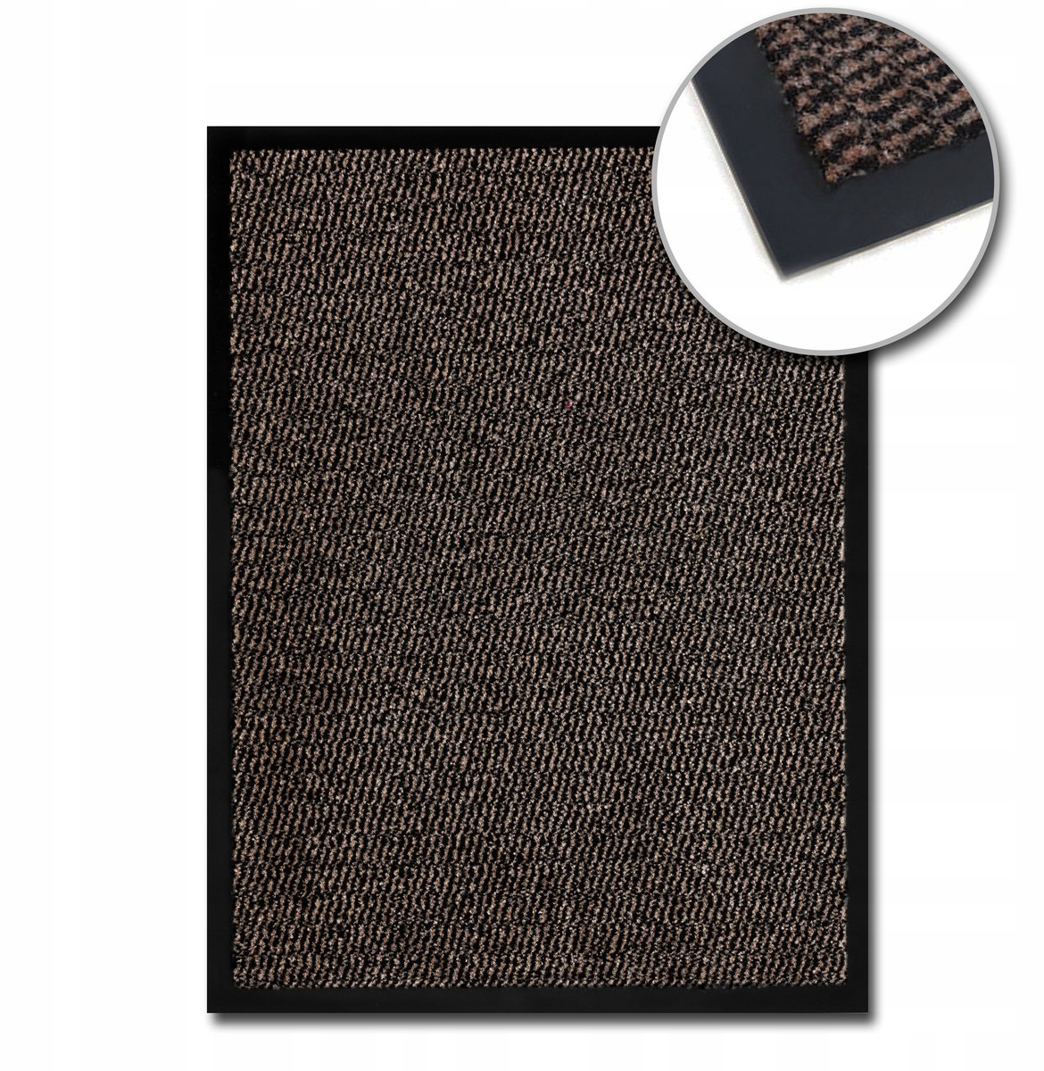 OLSZA Antislip Deurmat 60x40 cm - Vuil- en Vochtbestendig Zwart