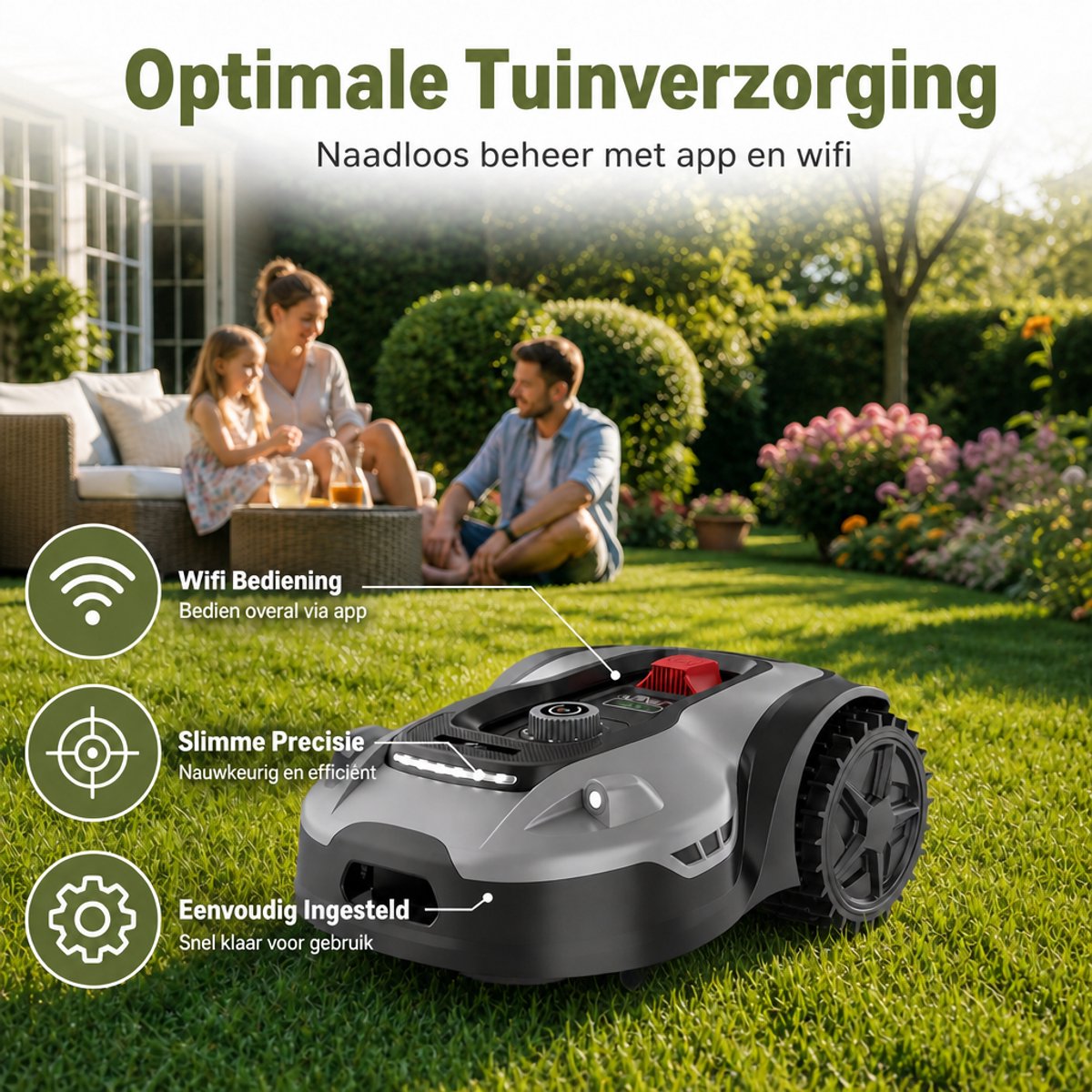 Zoef Hans Robotmaaier tot 2000 m² met Afdekkap en Wifi - afbeelding 2