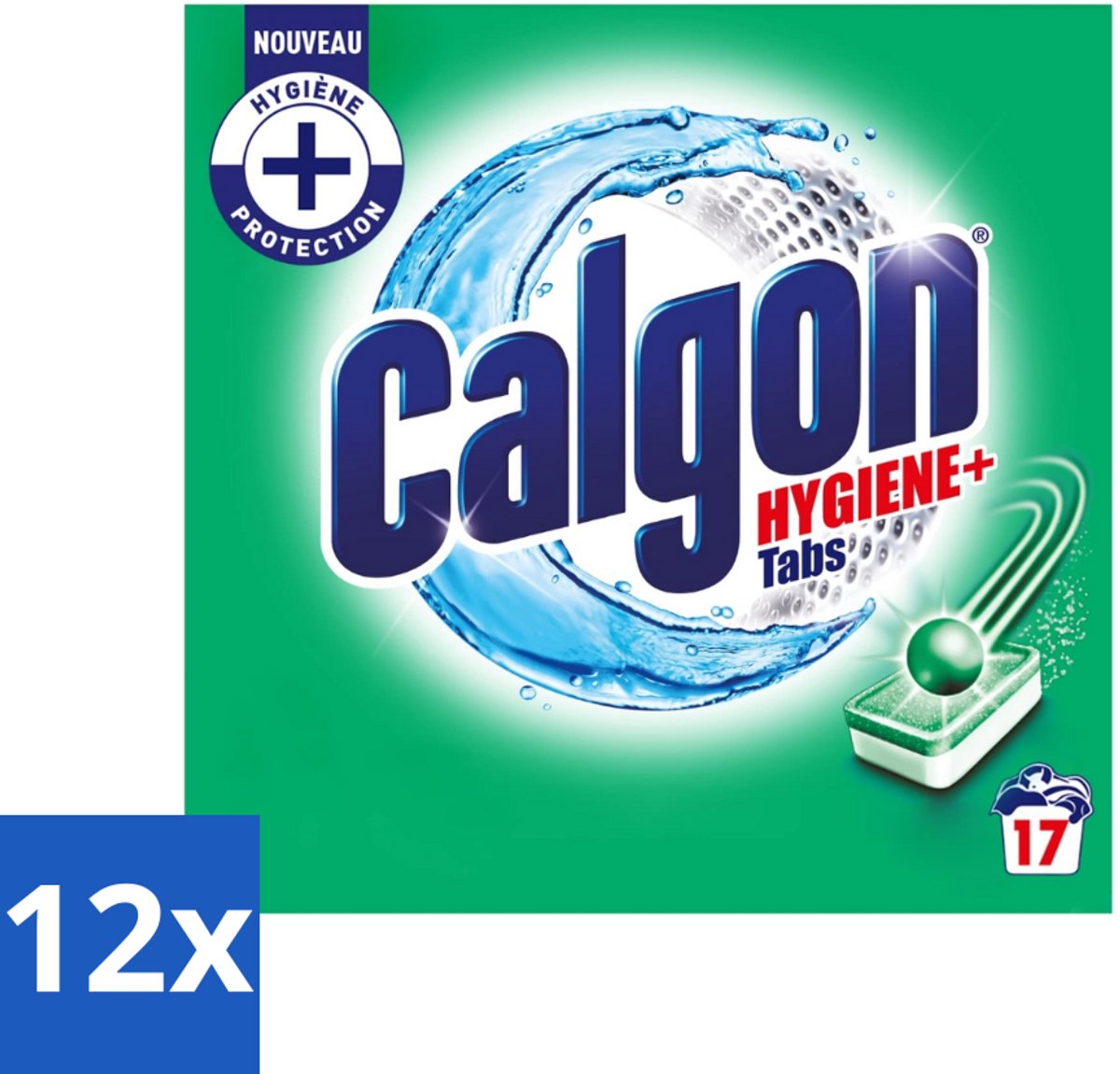 12 x Calgon - Ontkalkingsmiddel - 221 g - 17 Capsules - Wasmachine Ontkalken - Wasmachine Reiniging - Wasmachine Capsules - Kalkaanslag Verwijderen - Wasgoed Schoner