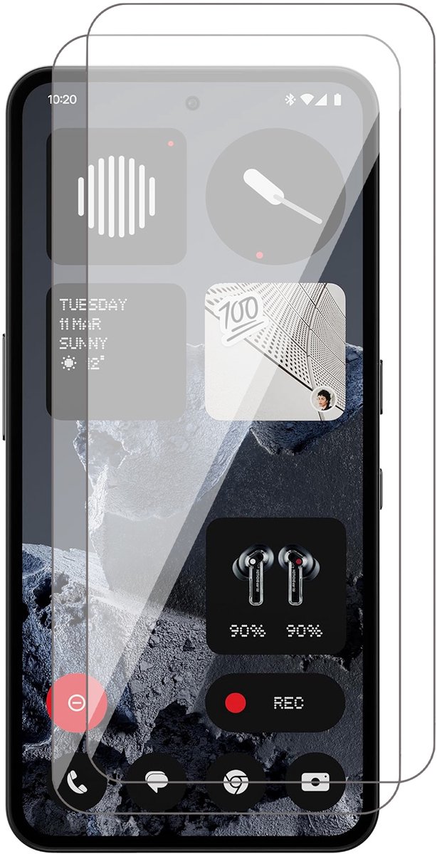 Screenprotector geschikt voor CMF Phone 2a Pro – 2 Stuks – UltraClear Gehard Glas – Case Friendly – 9H Krasbestendig