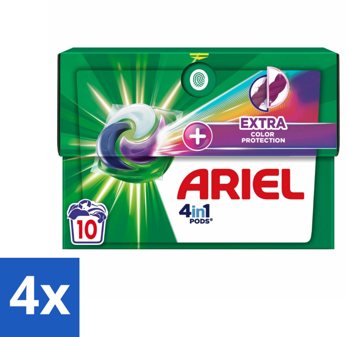 4 x Ariel Original - Extra Kleurbescherming - Wasmiddelcapsules - 4in1 Pods - Witte en Gekleurde Was - 10 Wasbeurten - Wasmiddel Capsules - Ariel - Kleurbescherming - Waspoeder - Wasverzachter