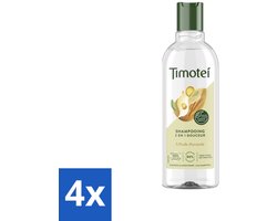 4 x Timotei - Shampoo - Amandelolie - 2in1 - Alle haartypes - 300ml - 2in1 Shampoo - Shampoo Conditioner - Amandelolie Shampoo - Haarverzorging - Zachte Shampoo