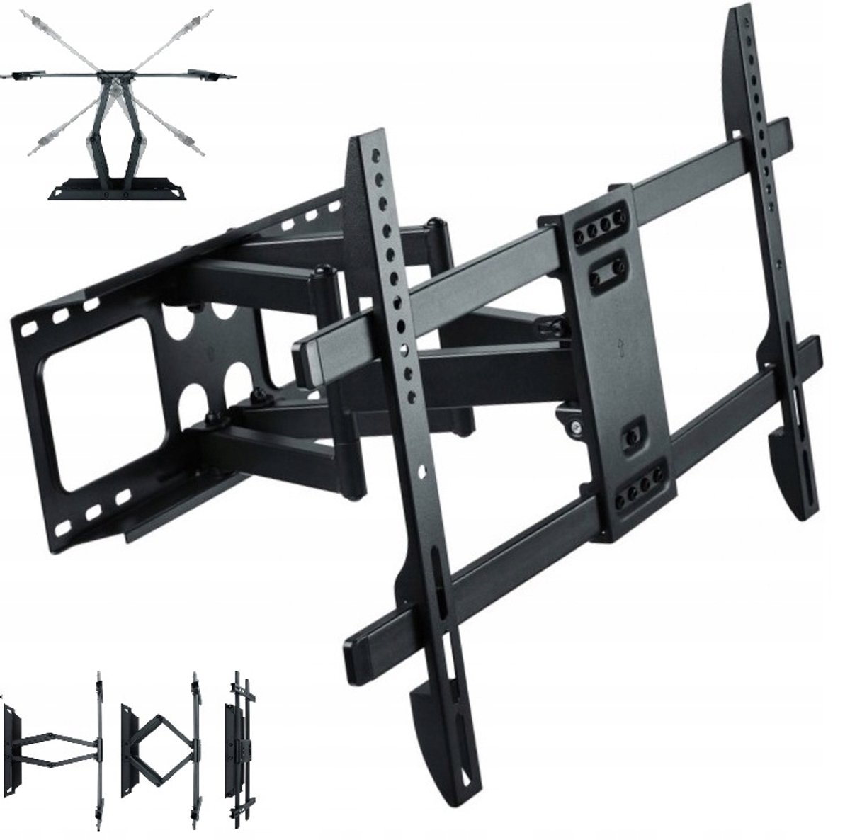 Draaibare TV Muurbeugel voor Hisense 50E7KQ - 32-85 inch