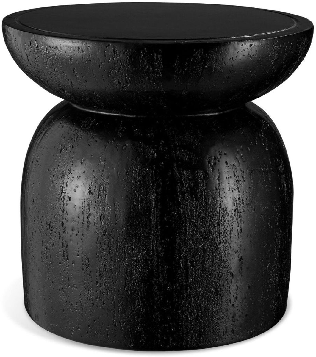 tectake® Ronde Bijzettafel Ø 40 x 40 cm – Moderne Tuintafel voor Binnen en Buiten – Compacte Salontafel voor Woonkamer, Balkon en Terras