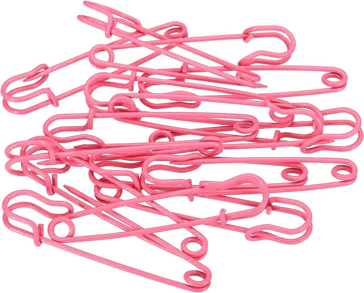Veiligheidsspelden - Metalen Spelden - Knutselen Naaien - Stevig Duurzaam - 15 Stuks - Roze