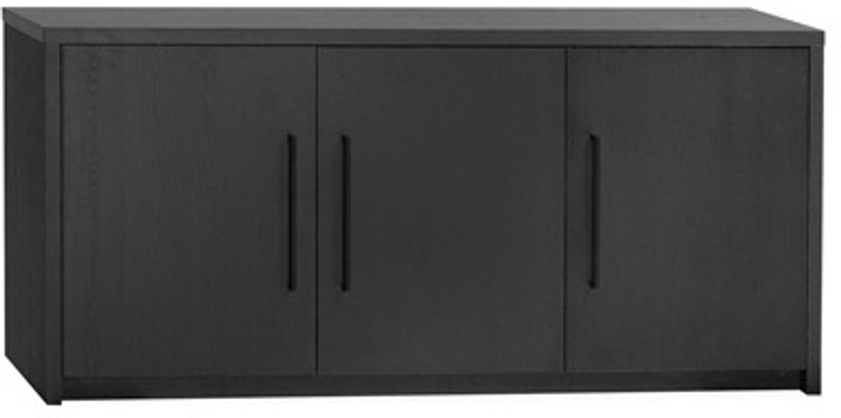 Amsterdam Dressoir - Woonkamerkast - 3 deuren - 180×80×45cm - Noir
