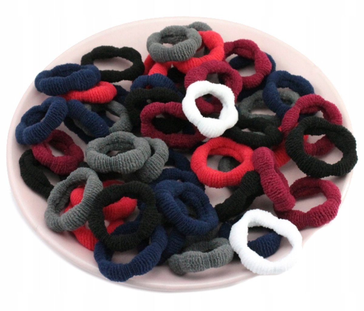 Haarelastiekjes 50 Stuks Set - Golvend, 3 cm, Mix Kleuren