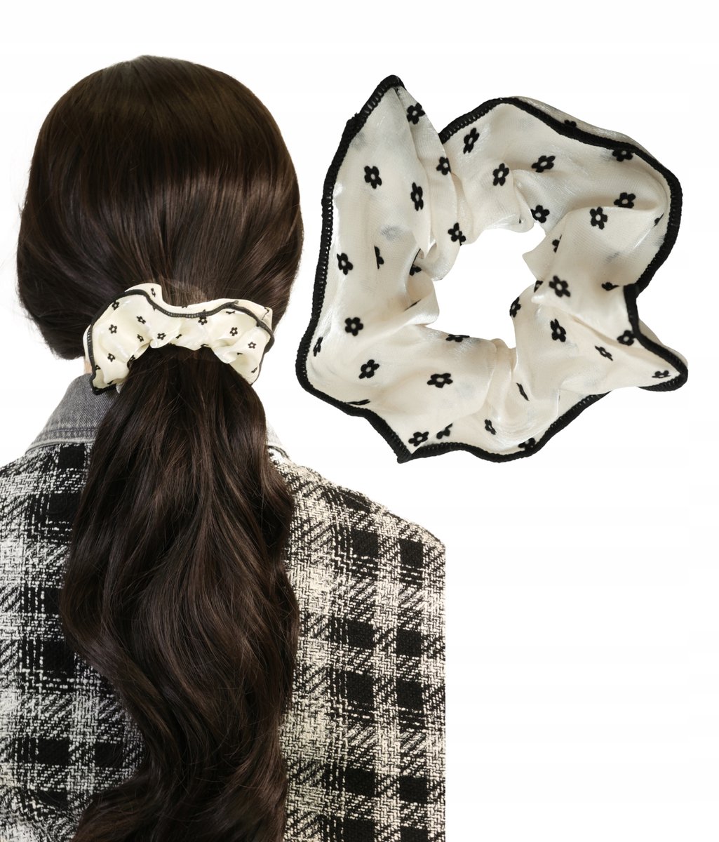 Scrunchie Haarband met Stippen - Zacht en Stevig