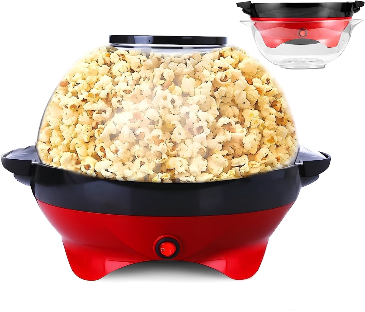 Ploutos® Popcorn Machine - Popcorn Maker - Popcornmaker - Rood - 36cm x 30cm 25cm