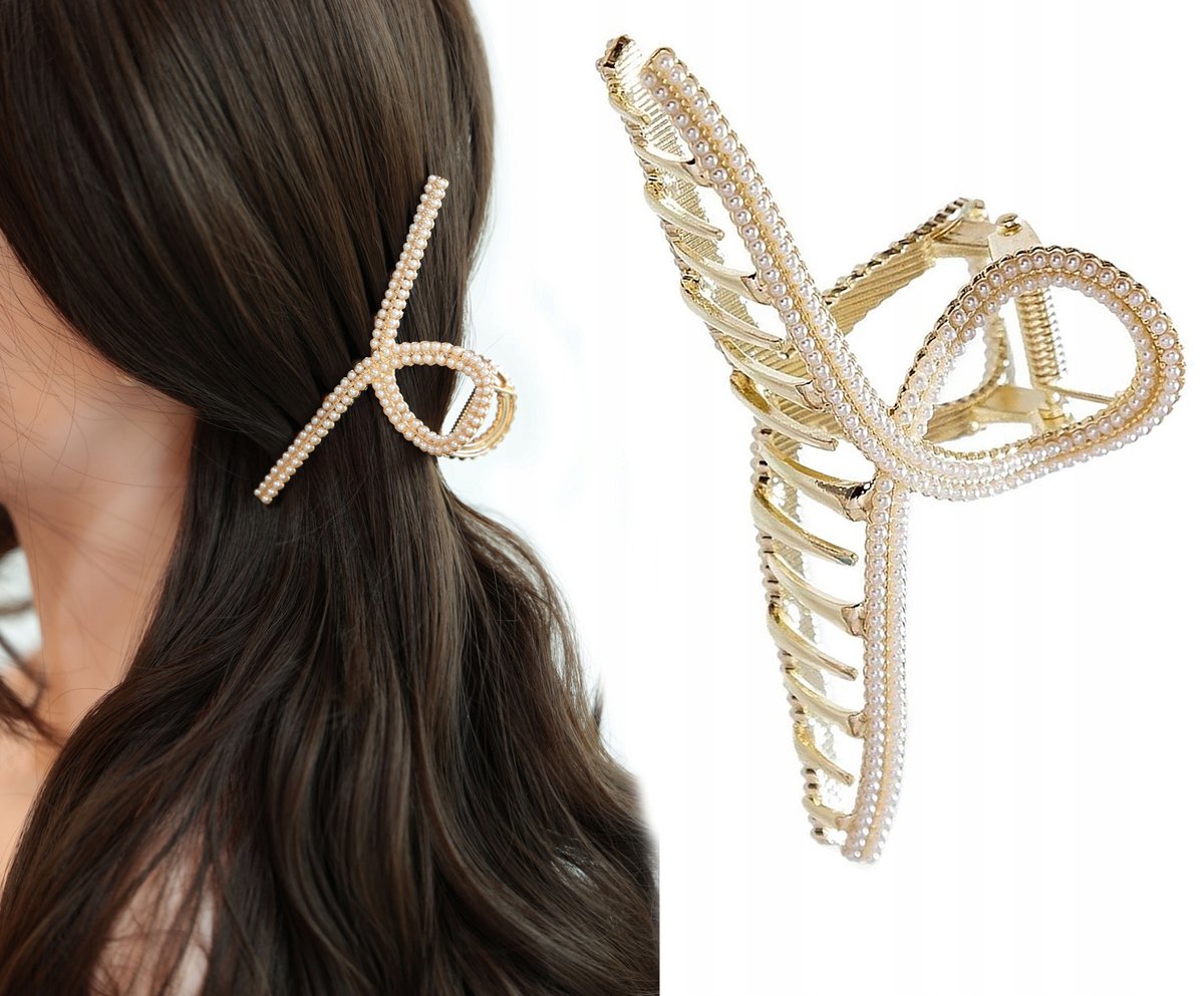 Gouden Grote haarclip Kaak Klem Sieraden accessoire