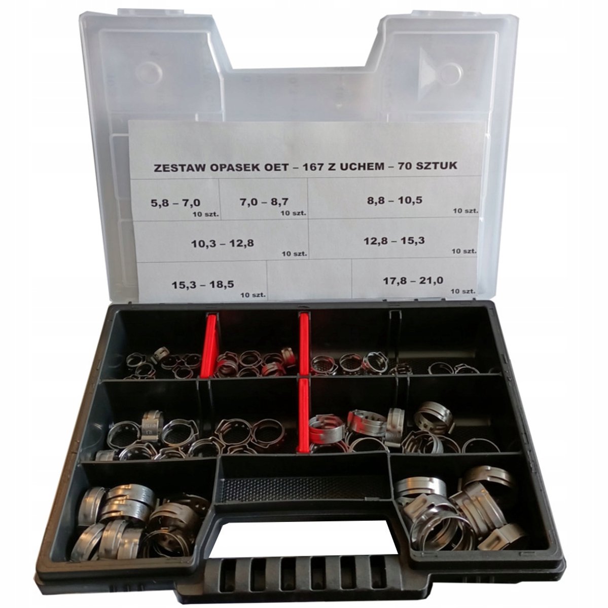 Oetiker 167 Sluitloze Klembanden met Oog - 70 Stuks