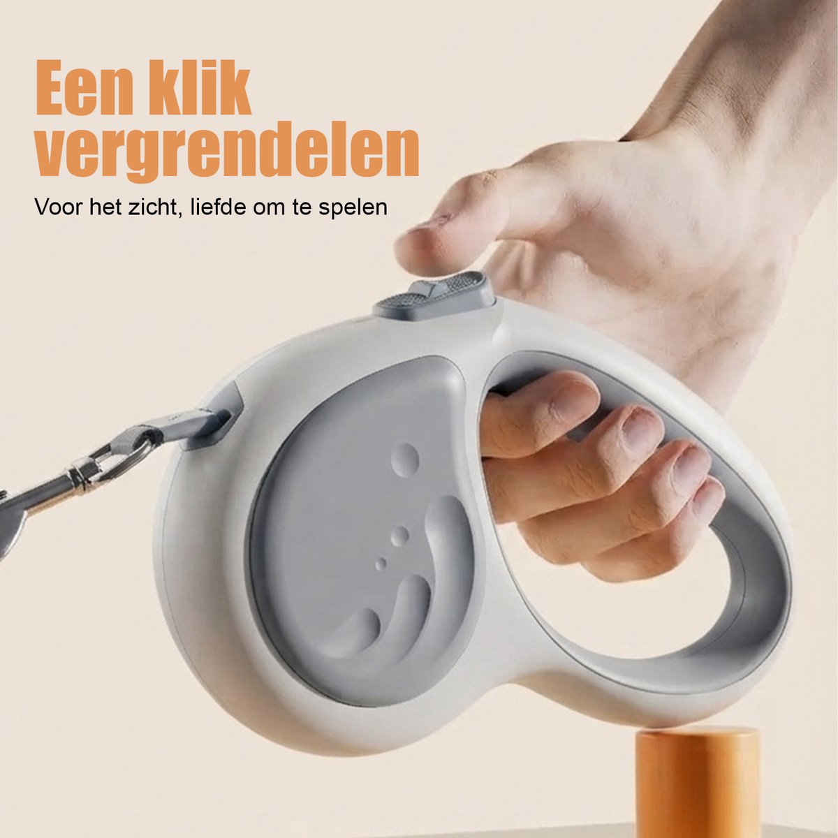 Intrekbare Hondenriem - LED Hondenriem Met Lamp - TENZHVXI® - - 5 Meter - Met antisliphandgreep voor buitenactiviteiten en reizen - Voor leine en middelgrote honden thumbnail 3