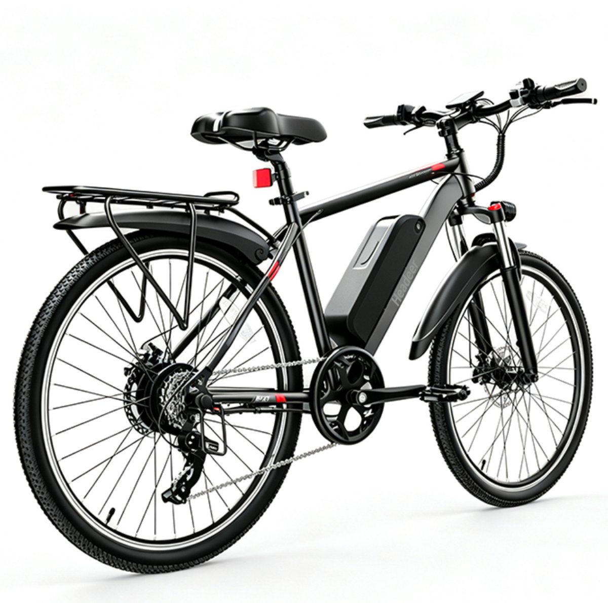 HEADEER BK1350 E-bike - 26 inch - 56km actieradius - 48V 13.5Ah accu - Topsnelheid 25 km/u - Zwart thumbnail 5