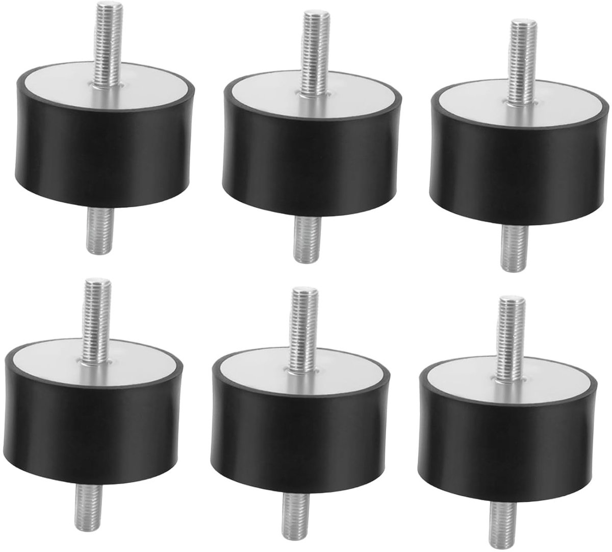 6-delige Rubber Buffer M8, Antivibratie Silentblock, Vibrationdempers voor Waterpompen en Compressoren