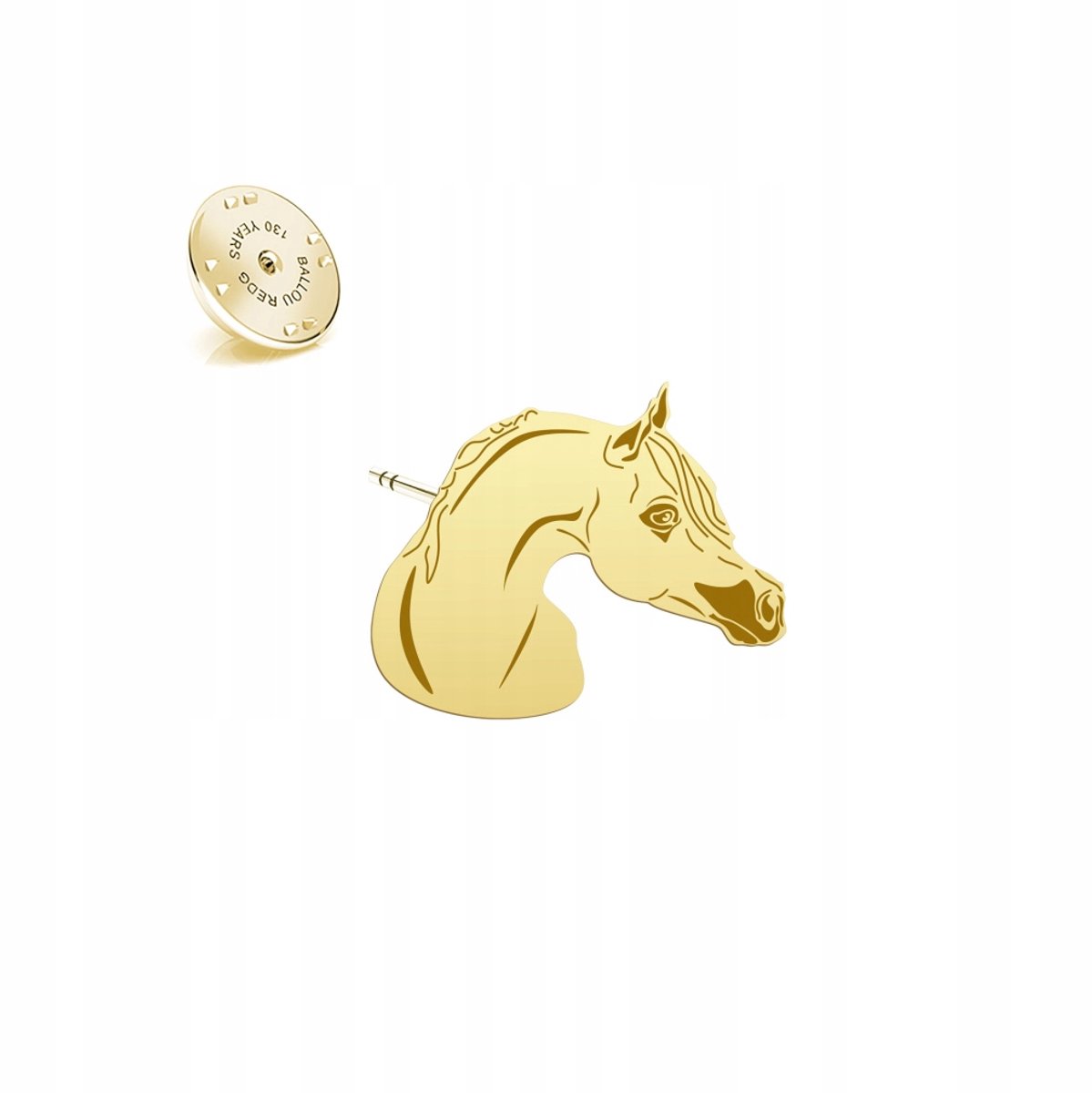 Gouden Arabisch Paard Speld 925 Zilver - Luxe Dames Sieraden