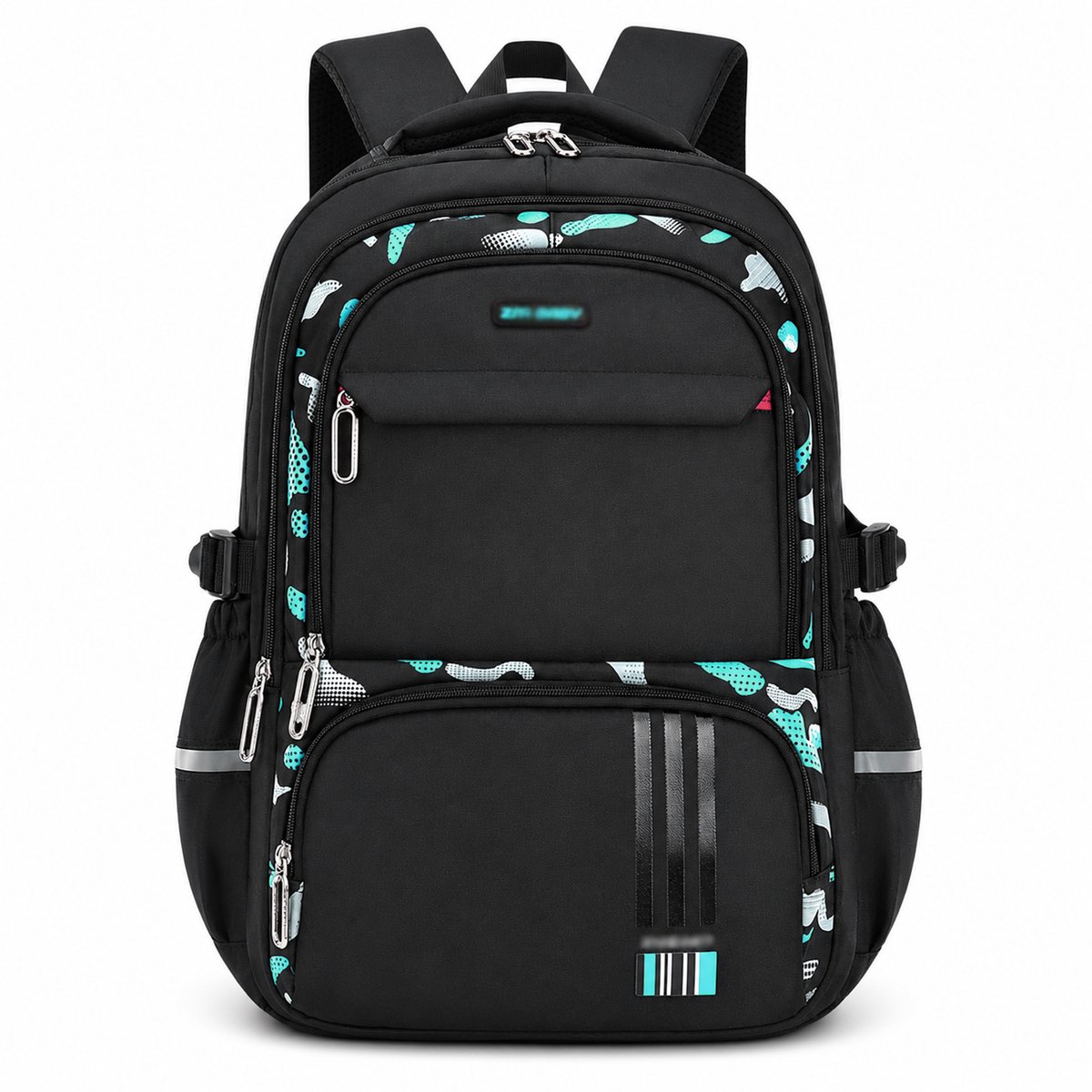 Schoolrugzak Voor Jongens Tiener - Lichtgewicht - Waterdicht - Ergonomisch Ontwerp - 46x31x16cm - Voor School En Reizen - Zwart