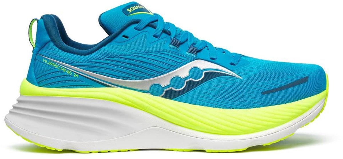 Saucony Hurricane 24 - Hardloopschoen - Blauw - Maat 43 EU