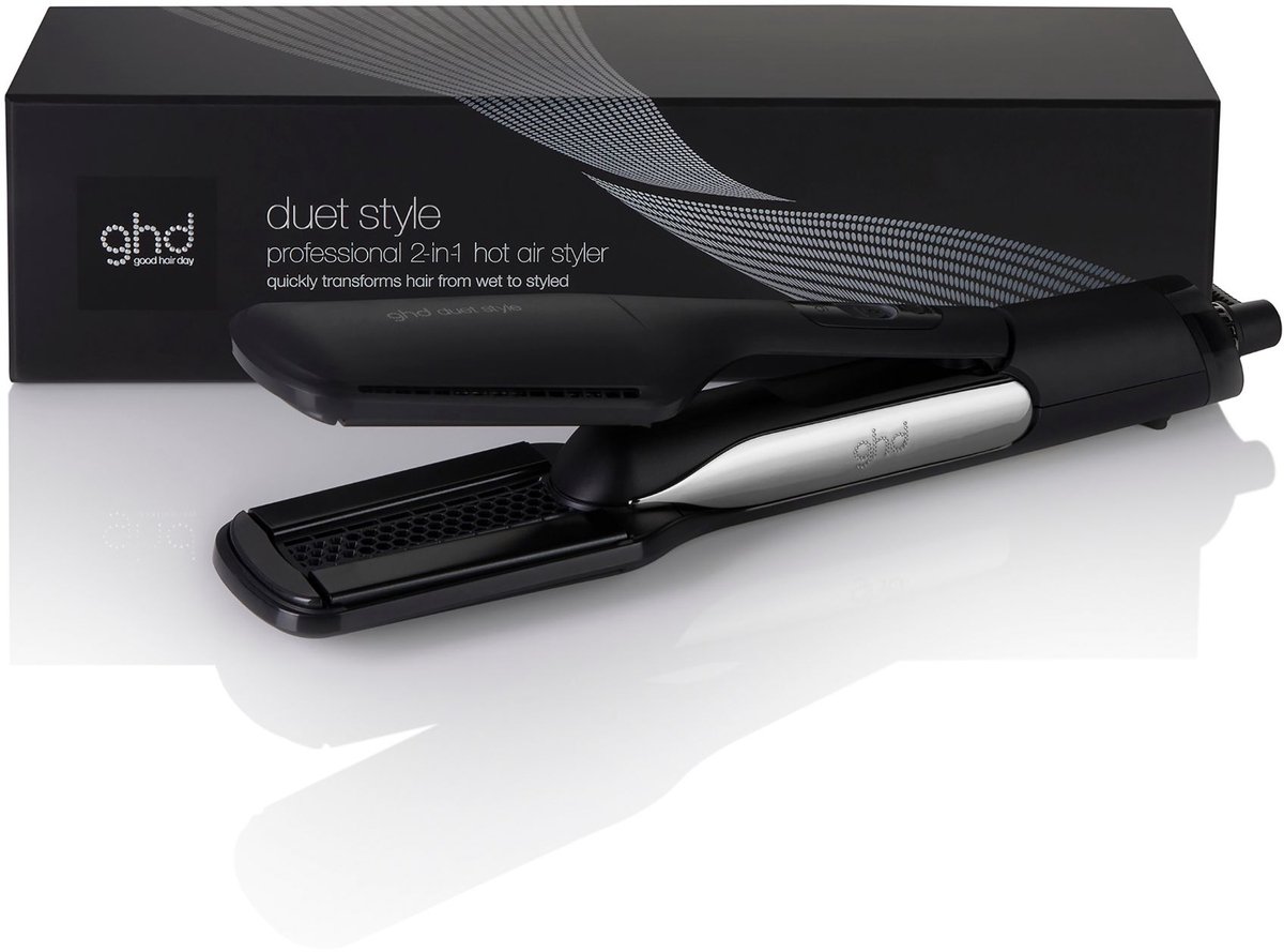 ghd duet style 2-in-1 hot hair styler - hete lucht stijltang - zwart