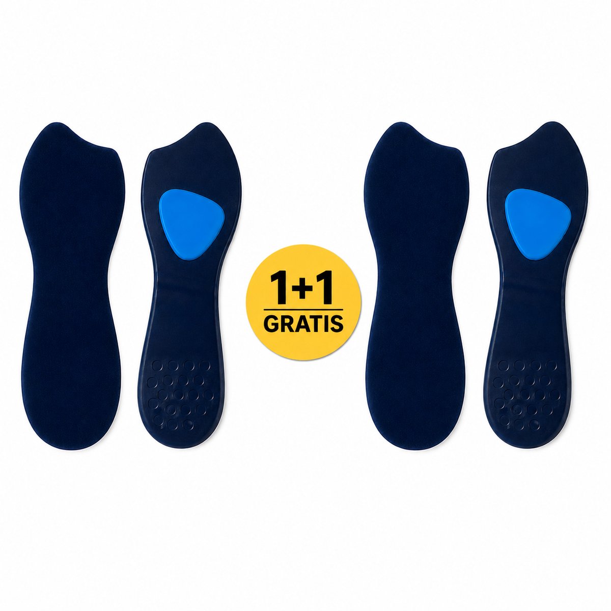 Uriel LadyFeet - Gel inlegzolen hakken - Voorvoetkussens - Antislip - 1+1 Gratis - Dames - Maat 41-43