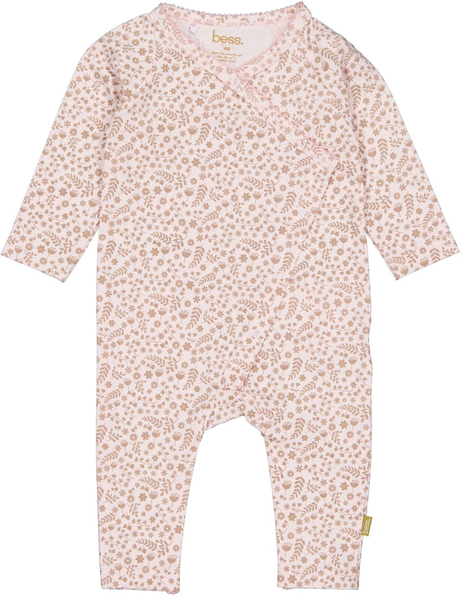 B.E.S.S. baby meisjes Jumpsuit Abby Pink Leaves maat 74