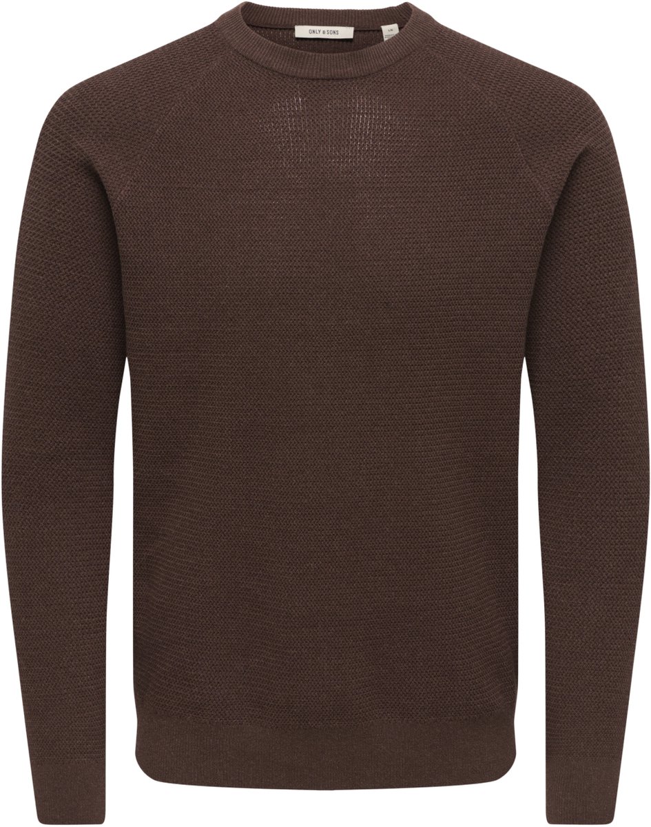 Only & Sons Trui Onshay Reg Ls Structure Crew Knit L 22035132 Demitasse Mannen Maat - XXL