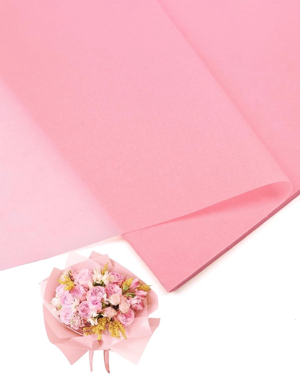 40 Vellen Bloemen Inpakpapier voor DIY, Bruiloft, Verjaardag en Valentijnsdag, 19.6x27.5 cm, Perfect voor Creatieve Cadeaus