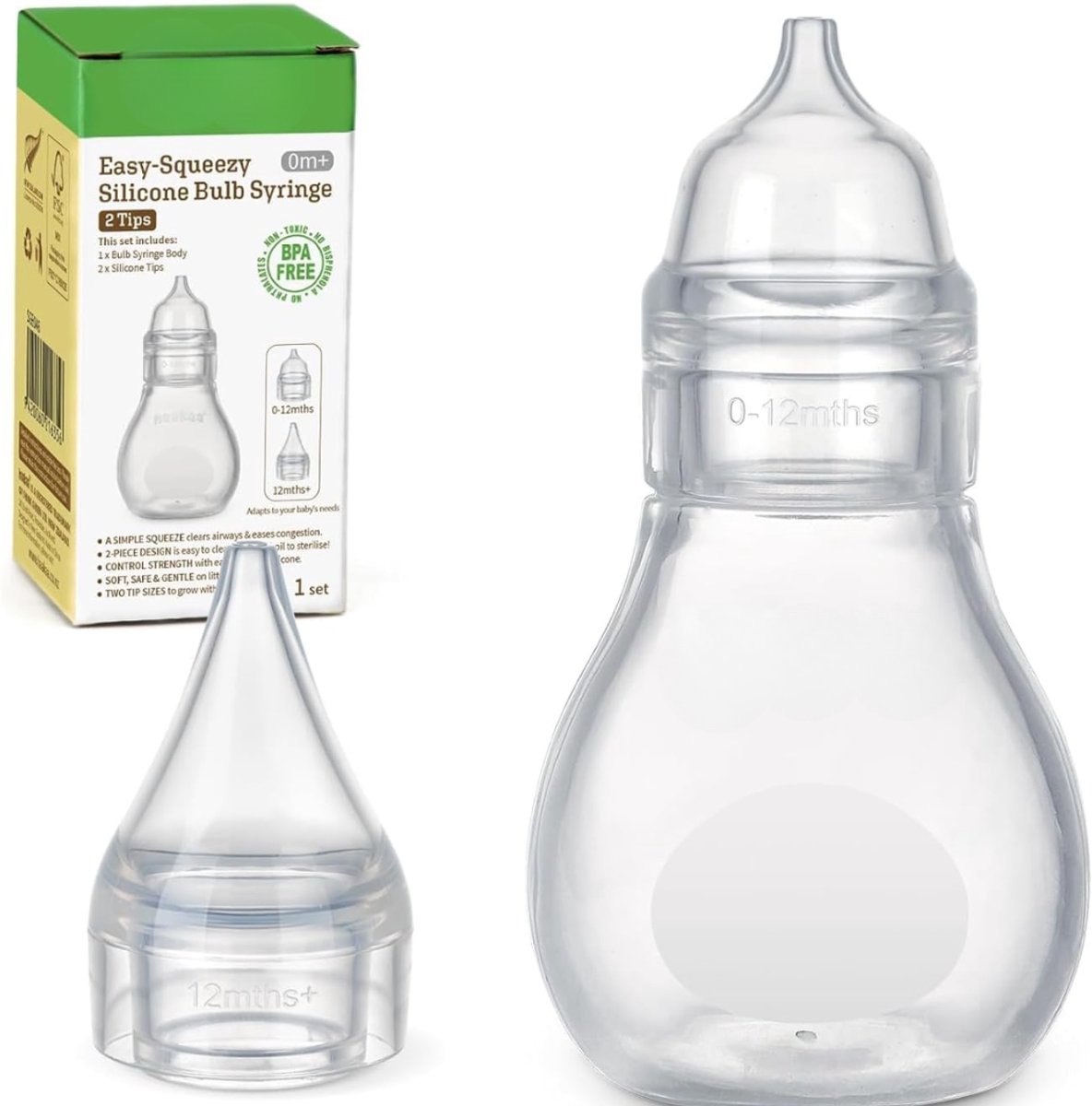 Ploutos® Neusreiniger Baby - Neusspoeler - Neusreiniger - Transparant - 5cm x 5cm x 6cmNeusreiniger Baby - Neusreiniger - Neusspoeler - Transparant - 5cm x 5cm x 6cm