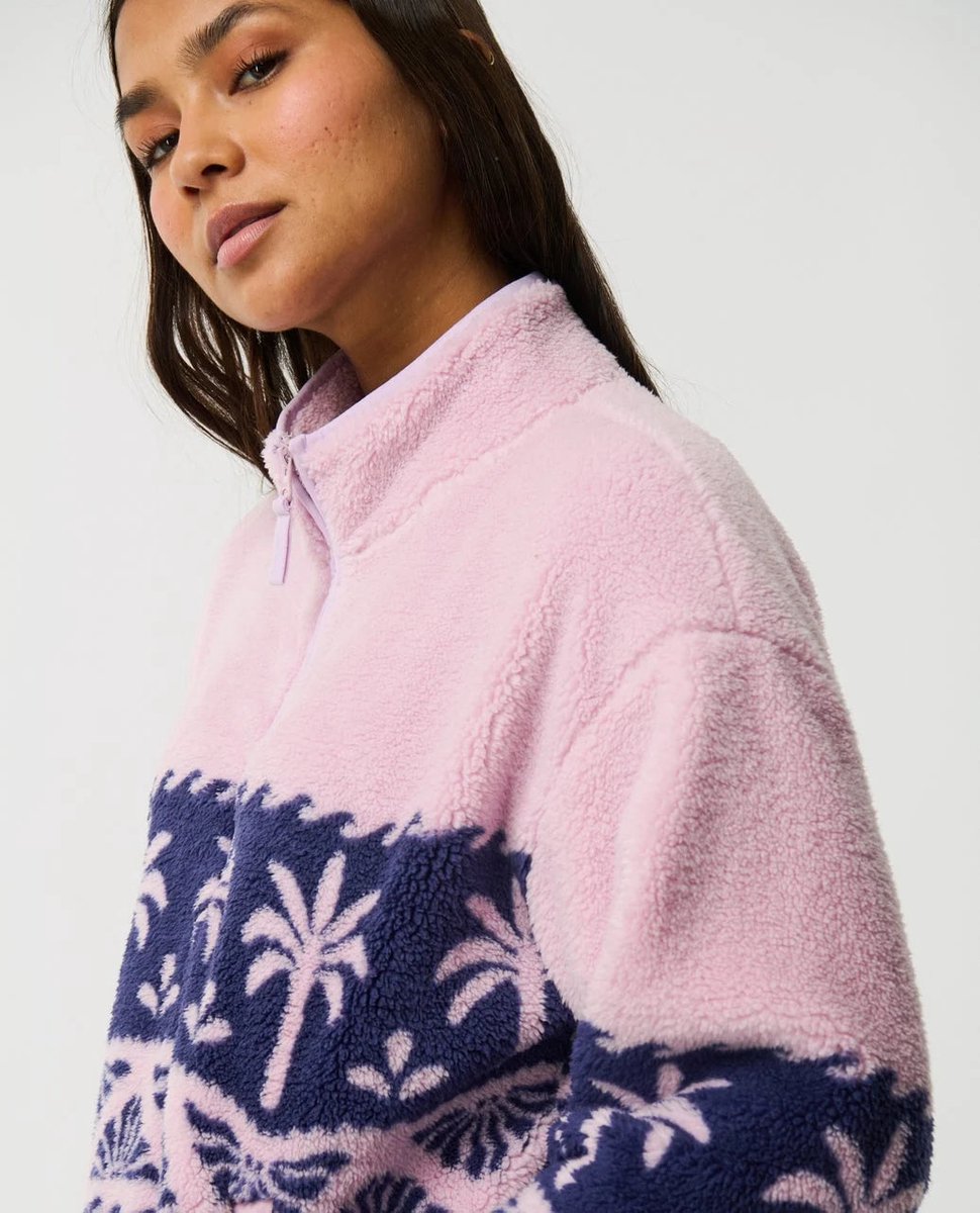 Rip Curl Bossa Nova 1/4 Zip Polarfleece - Lilac