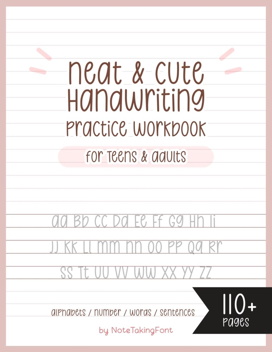 Neat and Cute Handwriting practice Workbook for adults and Teens: Improve your handwriting skill & Practice with - ShopVlot