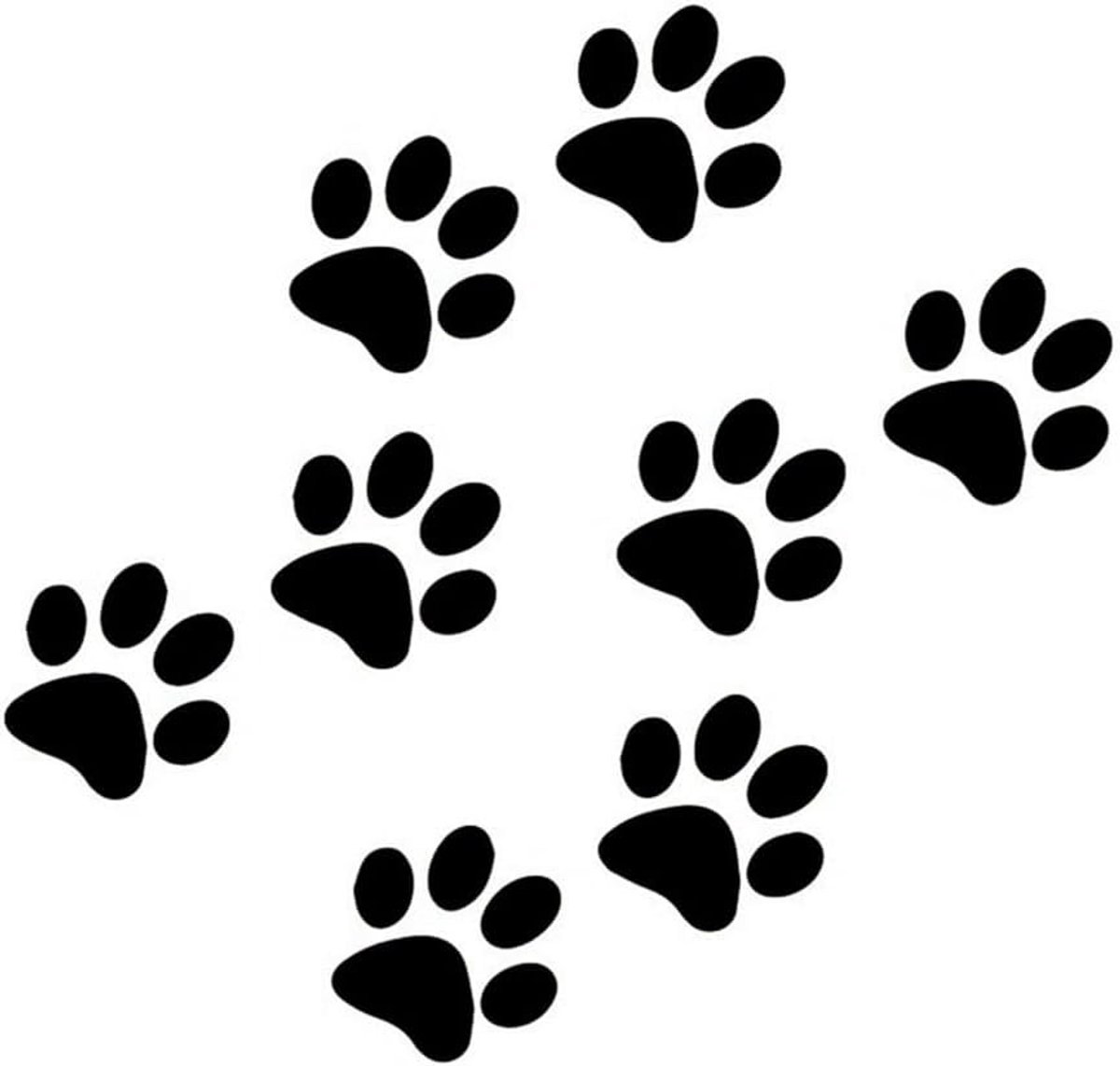 Katten- en hondenklauwvormige stickers voor muurdecoratie - Vinyl wanddecoratie voor slaapkamer, keuken en auto, perfect voor dierenliefhebbers