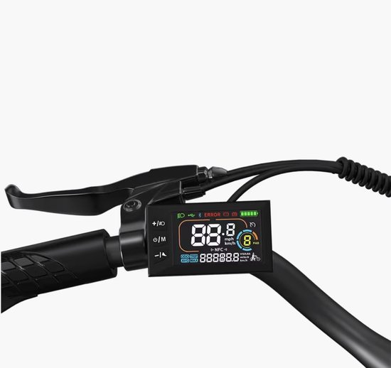 Elektrische fiets - pixar C1 - inclusief tracker en waterdichte stepgo tracker houder - 25 km/h - 250W - zwart — afbeelding 4